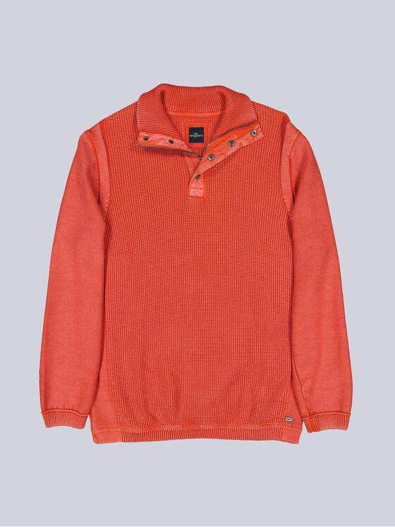 engbers Herren Pullover Polokragen Orange 39916