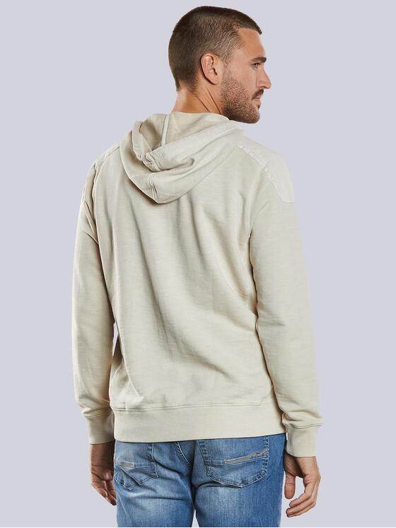 emilio adani Herren Sweatjacke mit Kapuze Beige 34365