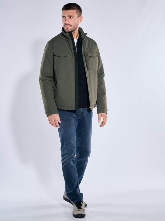 emilio adani Herren Jacke mit Funktionsdetails Grün 39086