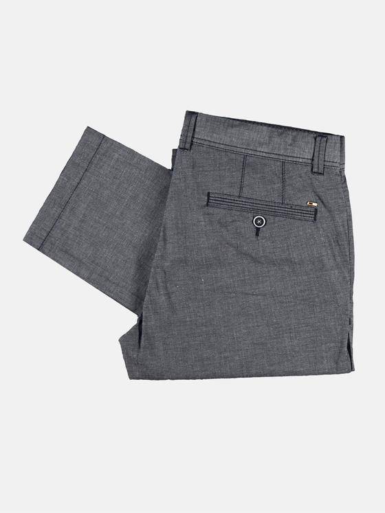 emilio adani Herren Leicht elastische Chino in dezenter Zweifarbigkeit Grau 29261