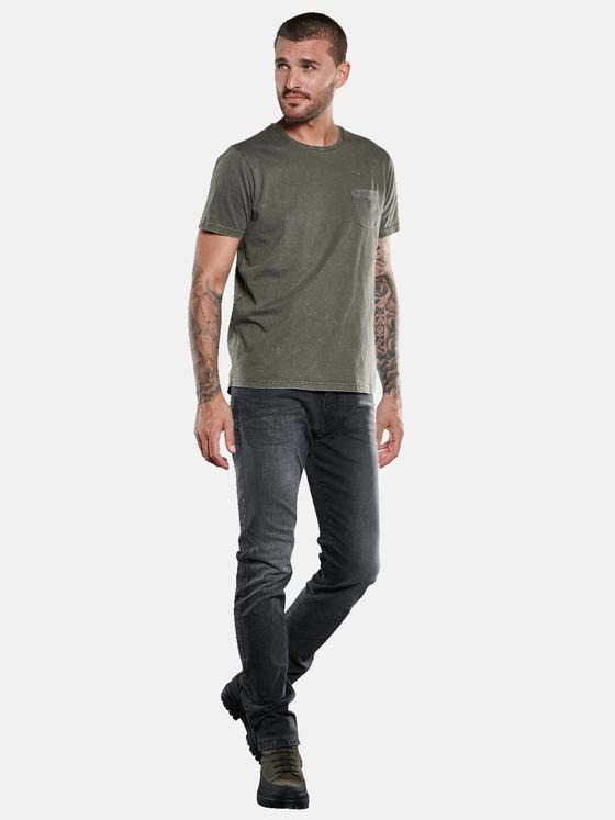 emilio adani Herren T-Shirt uni Braun 33423