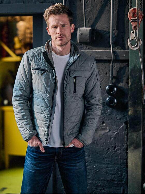 engbers Herren Steppjacke regular Khaki 38244