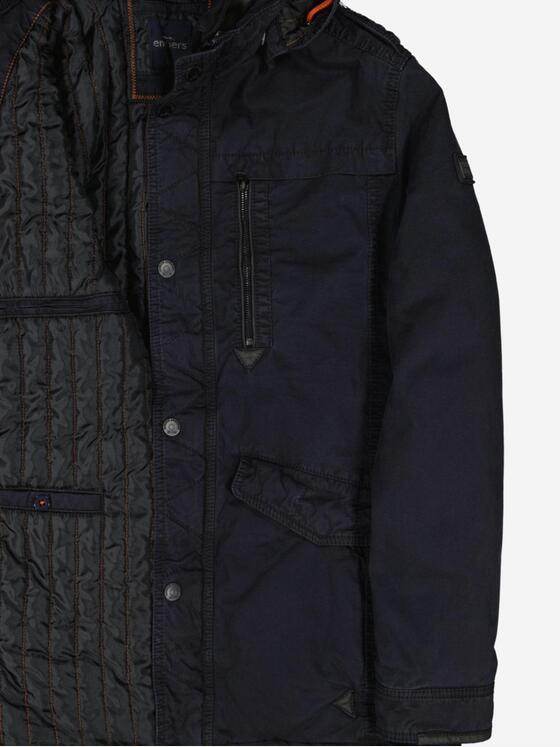 engbers Herren Jacke mit abnehmbarer Kapuze Blau 37460