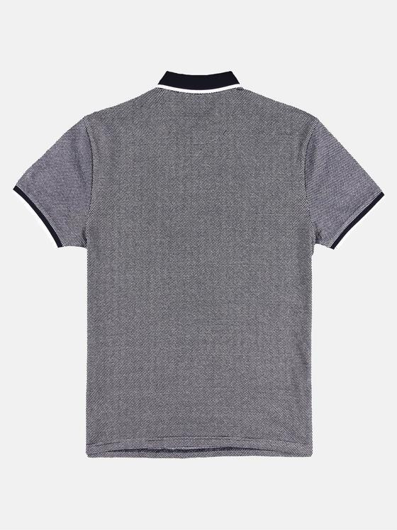 engbers Herren Poloshirt in Jaquard Optik Indigoblau 30675