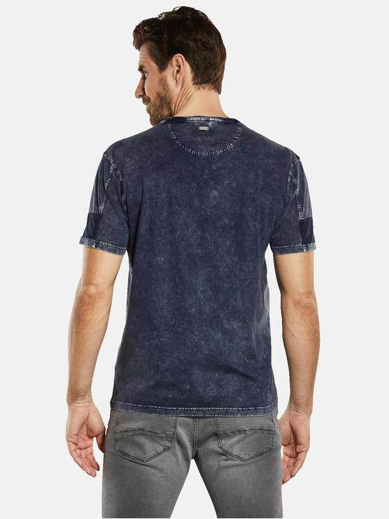 engbers Herren T-Shirt uni Blau 34404