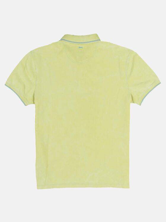 engbers Herren Poloshirt mit Kontrastdetails Zitronengelb 31539