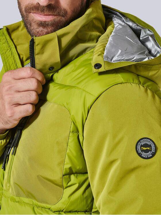 engbers Herren Steppjacke mit abnehmbarer Kapuze Grün 35423