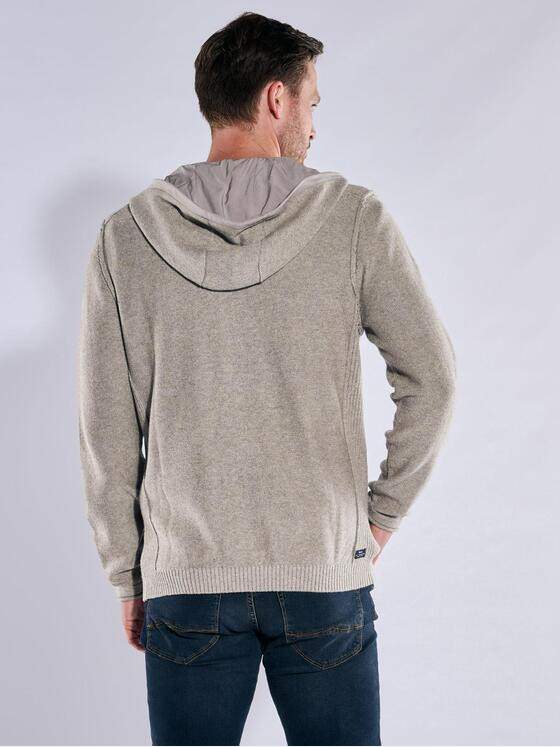 engbers Herren Strickjacke mit Kapuze Grau 37436
