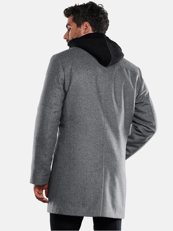 ENGBERS GERMANY Herren Mantel mit heraustrennbarem Inlet Grau 32123