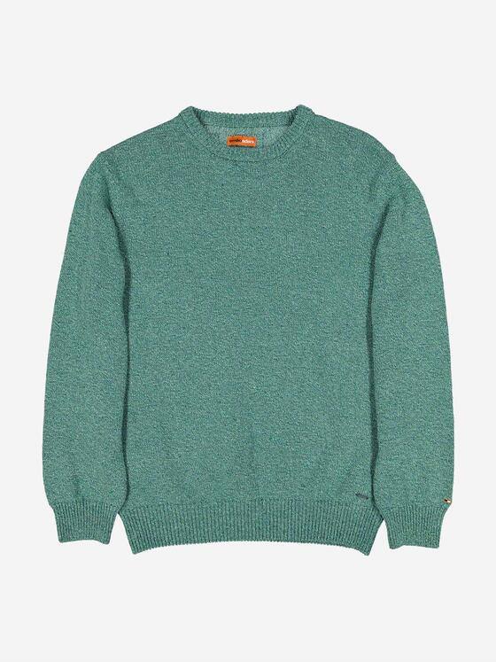 emilio adani Herren Pullover aus italienischer Baumwolle Türkis 38212