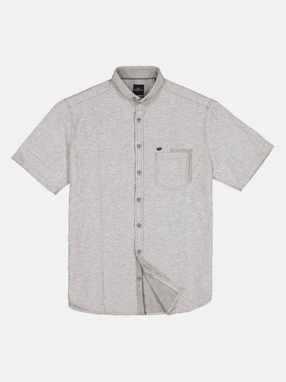 engbers Herren Langarm-Hemd gemustert Sand 34946