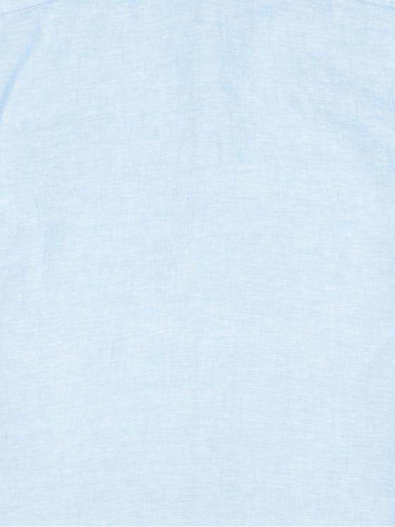 engbers Herren Kurzarm-Hemd aus Leinen Blau 34668