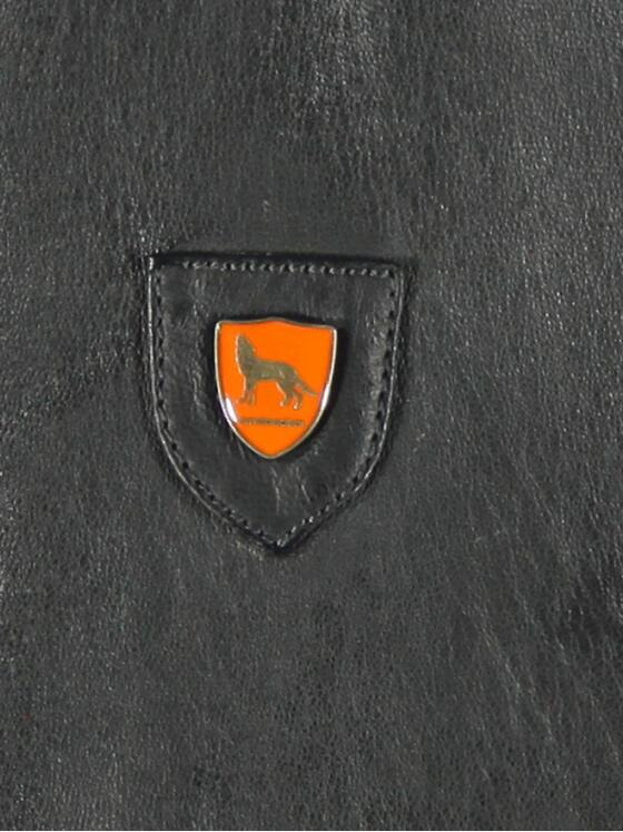 emilio adani Herren Lederjacke in gebondeter Warenqualität Grau 31878