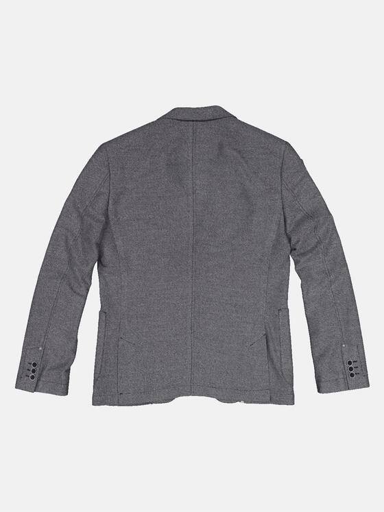 engbers Herren Freizeit-Sakko strukturiert Mittelblau 32600