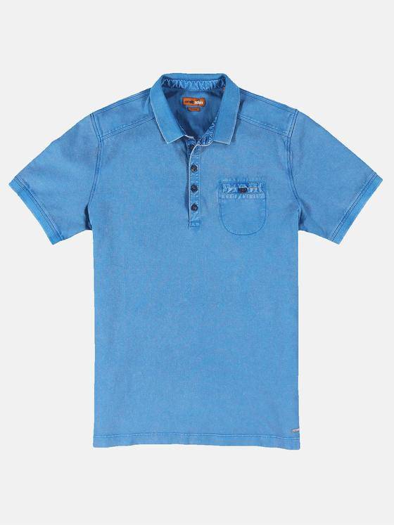 emilio adani Herren Poloshirt Blau 31572