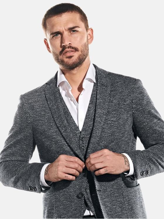 emilio adani Herren Jersey-Sakko Blau 31764