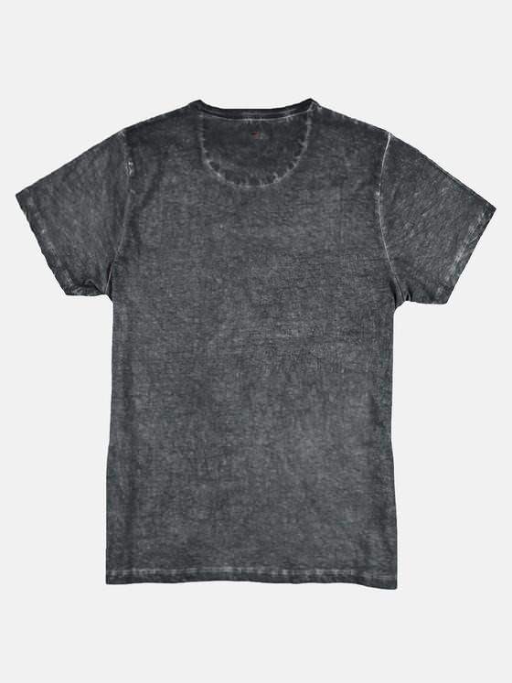 emilio adani Herren gesticktes T-Shirt Grau 29251