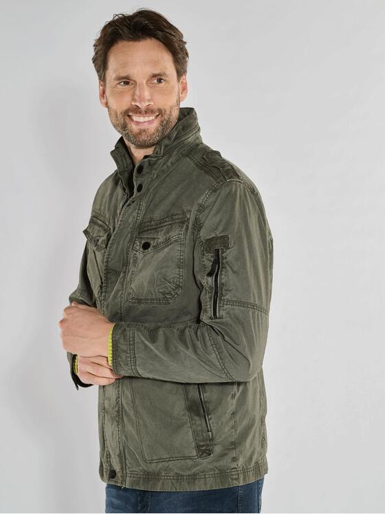 engbers Herren Baumwoll-Jacke regular Oliv 36176