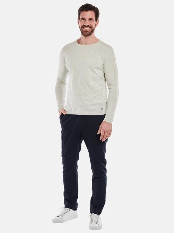 ENGBERS GERMANY Herren Pullover meliert Beige 35082