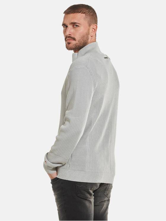 emilio adani Herren Strickjacke gemustert Grau 31800