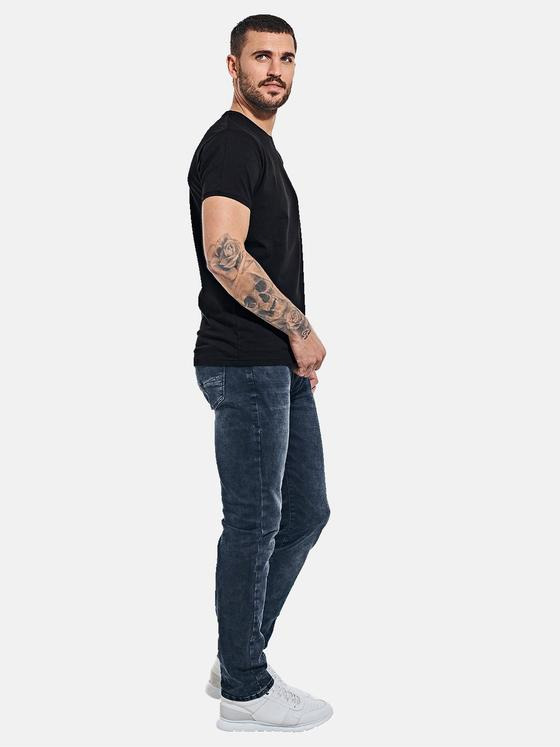 emilio adani Herren Basic-Shirt "My Favorite" Schwarz 35989