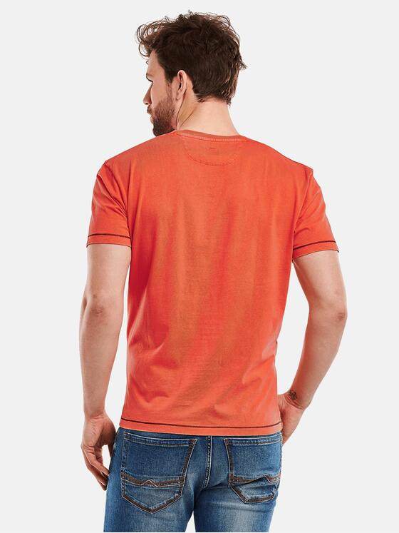 engbers Herren Modisch bedrucktes T-Shirt Orange 27336