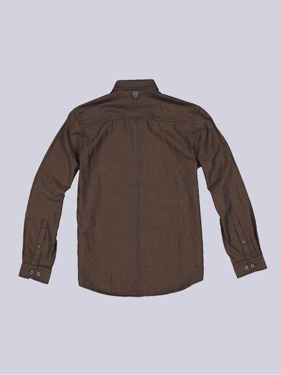 engbers Herren Langarm-Hemd aus nachhaltiger Baumwolle Dunkelorange 33637