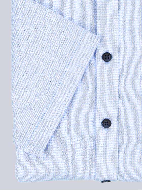 engbers Herren Kurzarm-Hemd uni Hellblau 38905