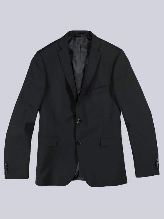 emilio adani Herren Anzug-Sakko Slim Fit Schwarz 33499