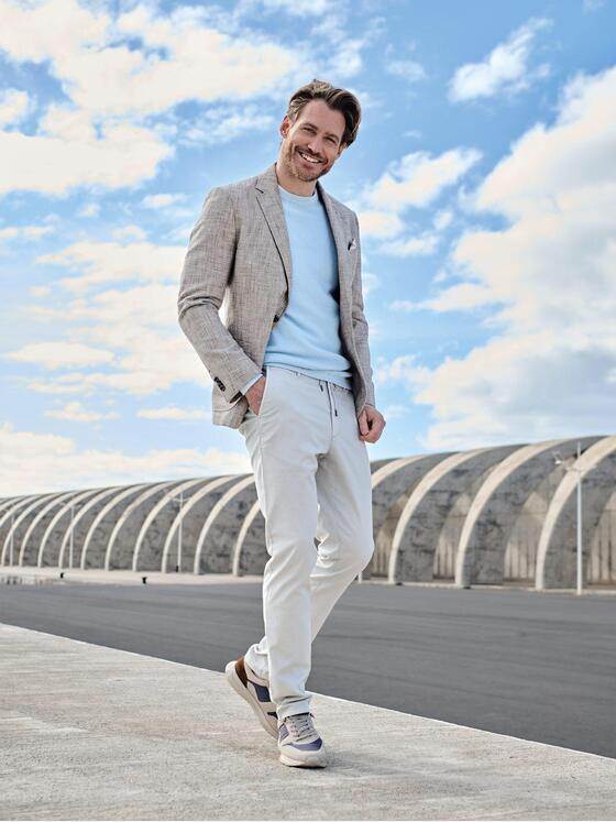 engbers Herren Freizeit-Sakko strukturiert Hellbraun 38400