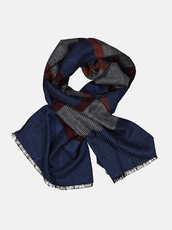 engbers Herren Schal gemustert Saphirblau 33923