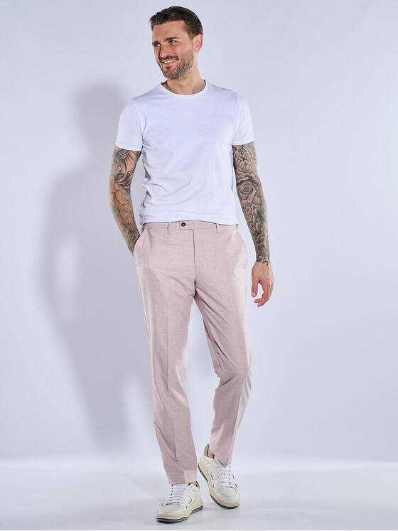 emilio adani Herren Anzug-Hose slim fit Violett 38867