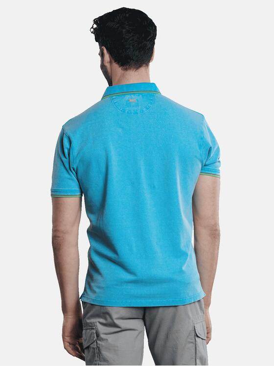 engbers Herren Poloshirt sportiv Blautuerkis 31657