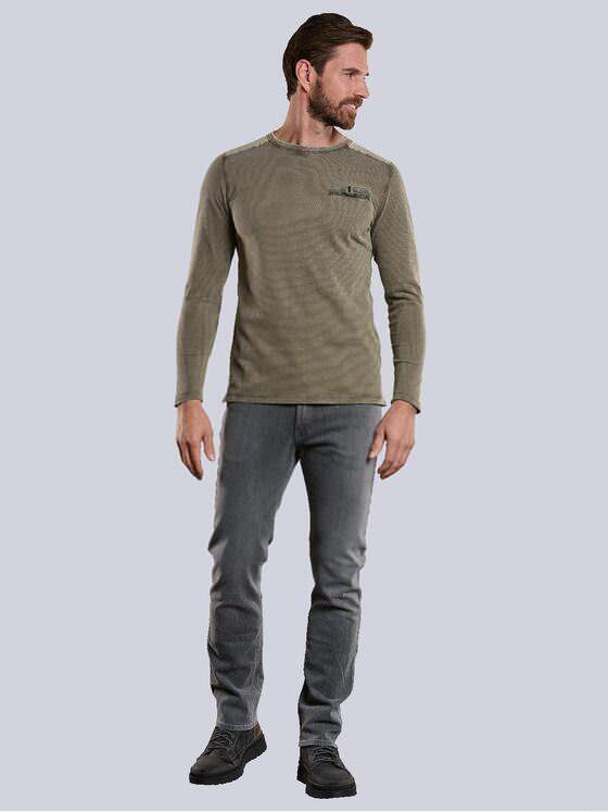 engbers Herren Langarm-Shirt strukturiert Braun 34165