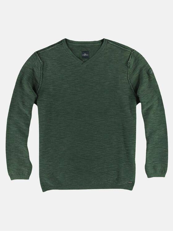 engbers Herren Pullover V-Ausschnitt Grün 24362