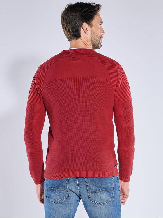 engbers Herren Pullover aus Baumwolle Rot 39508