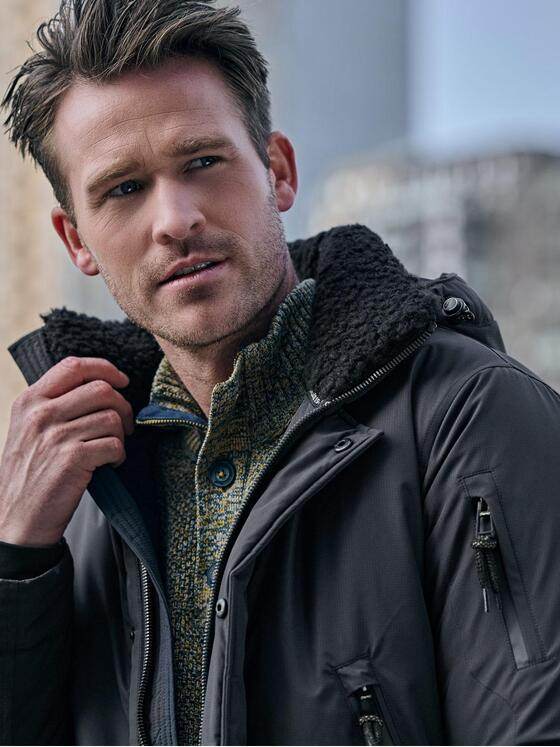 engbers Herren Funktionsjacke mit abnehmbarer Kapuze Schwarz 37450