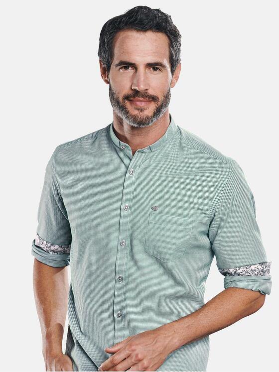 engbers Herren Hemd uni Tannengruen 30352