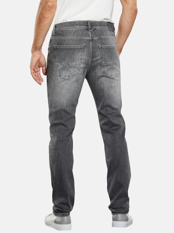 ENGBERS GERMANY Herren Super-Stretch-Jeans regular Silbergrau 34631