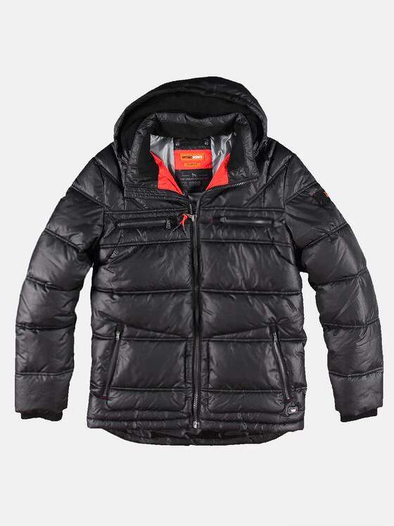 emilio adani Herren kurze Jacke in Golfballoptik Schwarz 30766