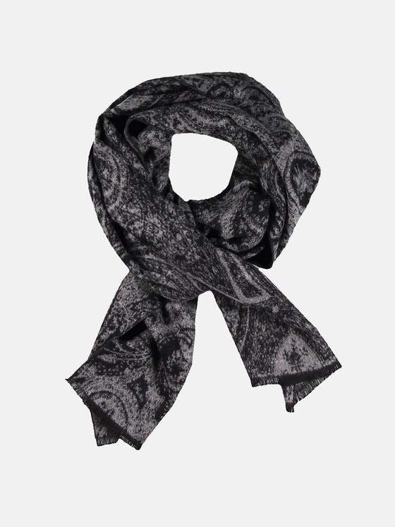 emilio adani Herren Schal im Paisleydesign Grau 30466