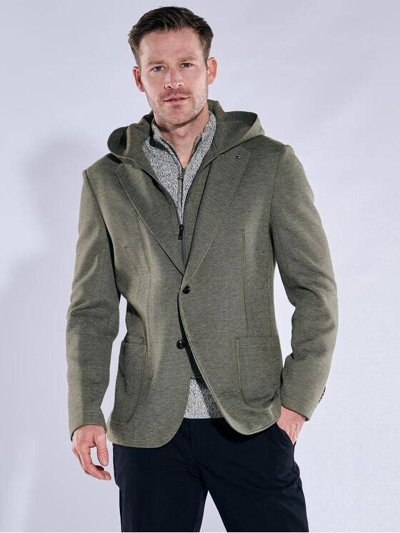 engbers Herren Freizeit-Sakko mit Inlet Oliv 38125