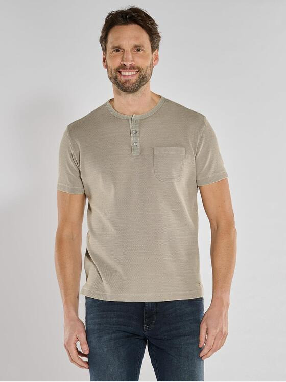 engbers Herren Henley T-Shirt Beige 36823