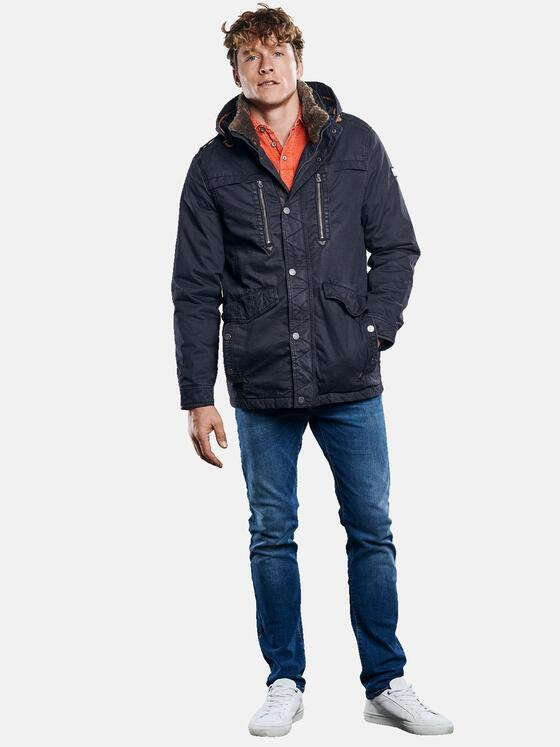 engbers Herren Baumwoll-Parka Saphirblau 30201