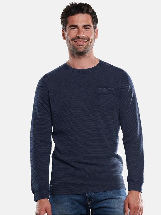 engbers Herren Rundhals-Shirt Saphirblau 31991