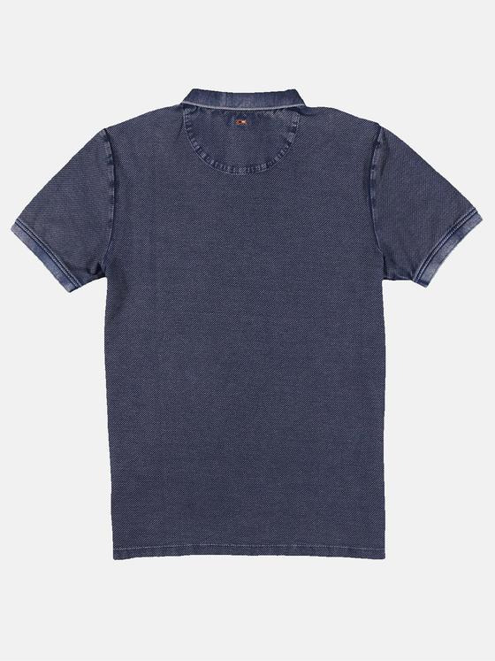 emilio adani Herren Poloshirt strukturiert Blau 31629