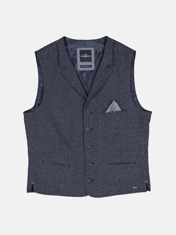 engbers Herren Sakko-Weste regular Blau 34301