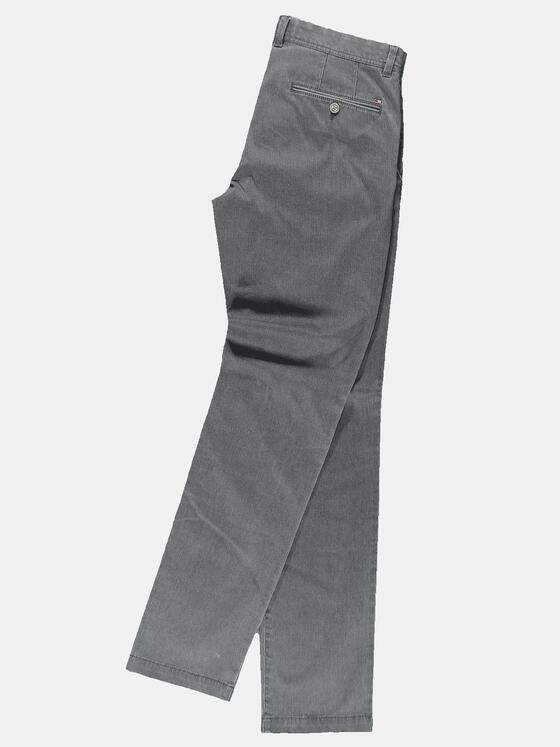 emilio adani Herren Chino strukturiert Grau 31625