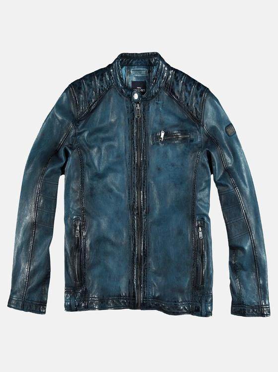 engbers Herren Lederjacke Türkis 29205