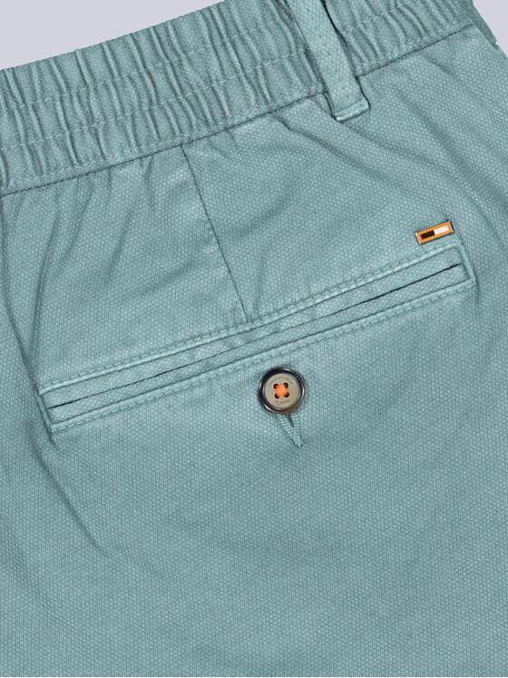 emilio adani Herren Bermuda Chino mit Tunnelzug Petrolblau 40739